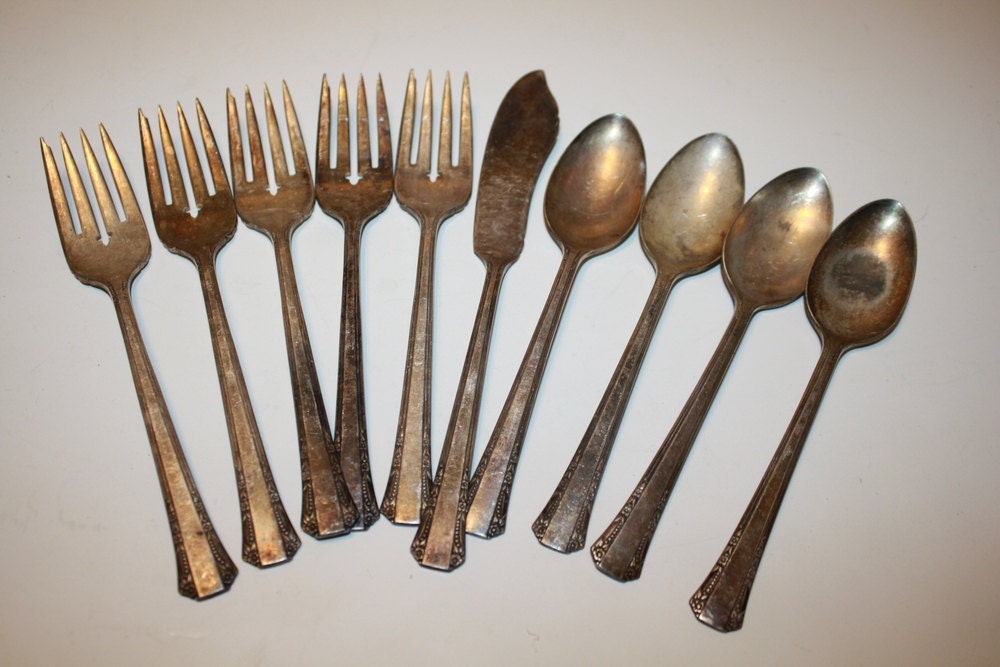 1881 Rogers Silverware Set 10 pcs