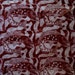 Sheet hand printed lino print on tissue paper, giftwrap