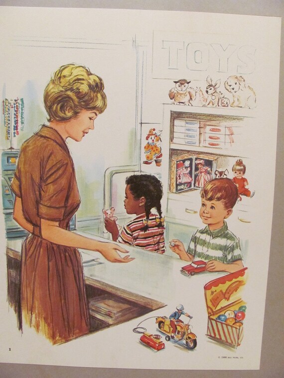 Vintage Educational Classroom Poster Print Respect Ownership Circa 1966