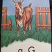 Large Colorful School Flash Card Poster Circa 1950s