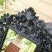 VINTAGE 1963 Wedding Upcycled RARE to Find Black Wall Mirror 35 x 22 or CHOOSE Color