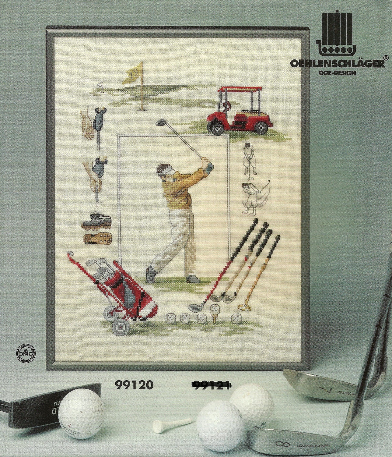 Golf Items OOEDesign Cross Stitch Chart 99120