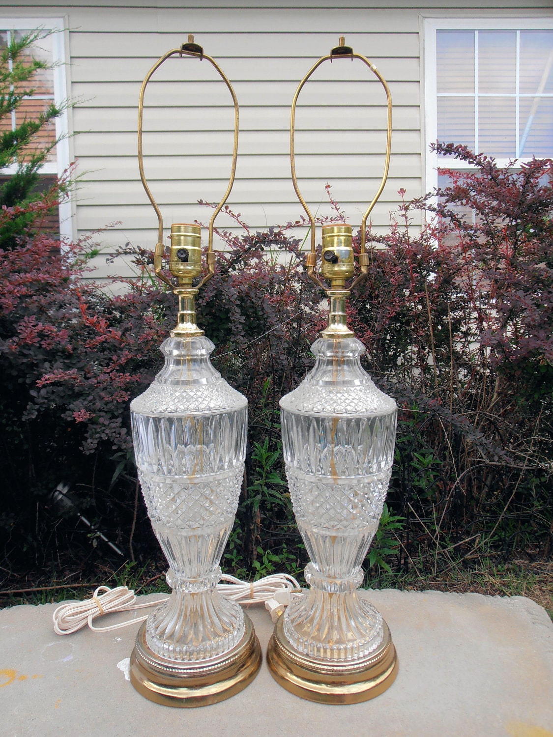 RESERVE ROSI Vintage Hollywood Regency Lamps Mid Century