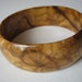 Olive Burl Bangle Bracelet
