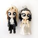 Jareth and Sarah - Miniature Sculptures - Charm Pendants