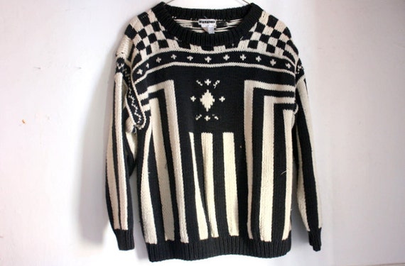 Vintage geometric design sweater ニット 買換応援 - dcsh.xoc.uam.mx