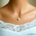 Floating Pearl Necklace In Silver Chain With 10mm White Swarovski Crystal Pearl 17 Inches