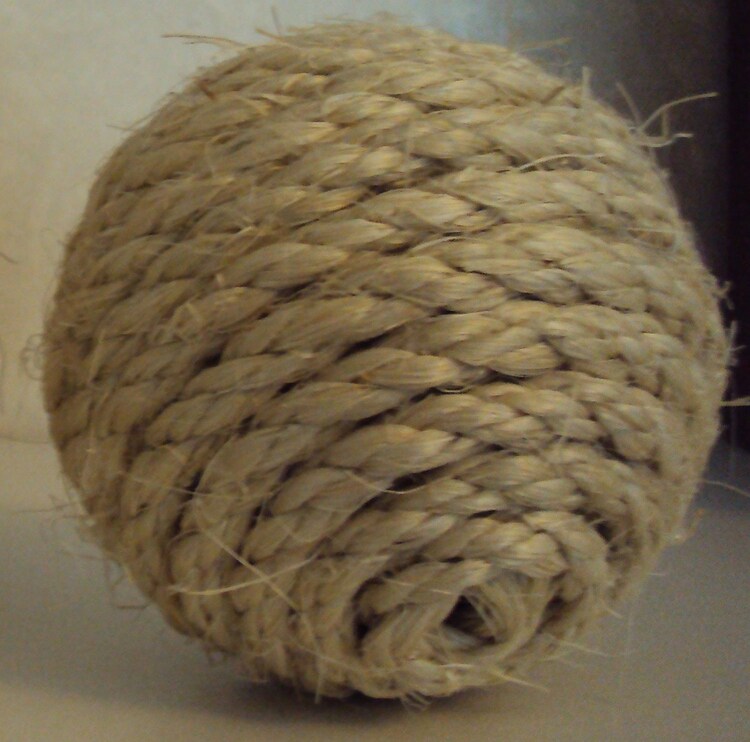 Sisal rope Decor Balls Handmade by VintageAndCottage on Etsy