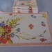 Vintage Linen Placemats and Matching Napkins Set of Four