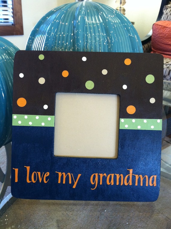 Items similar to I love my grandma Personalized Picture Frame on Etsy