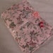 Shabby Chic Journal Handmade Scrapbook or Diary and Free Bookmark Light Pink Lace 6" Width x 8" Height - Ready to Ship