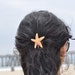 Cute Shimmery Sugar Starfish Bobby Pin Beach Brides Beach Girl Mermaid Hair Bridal Accessory Wedding Starfish