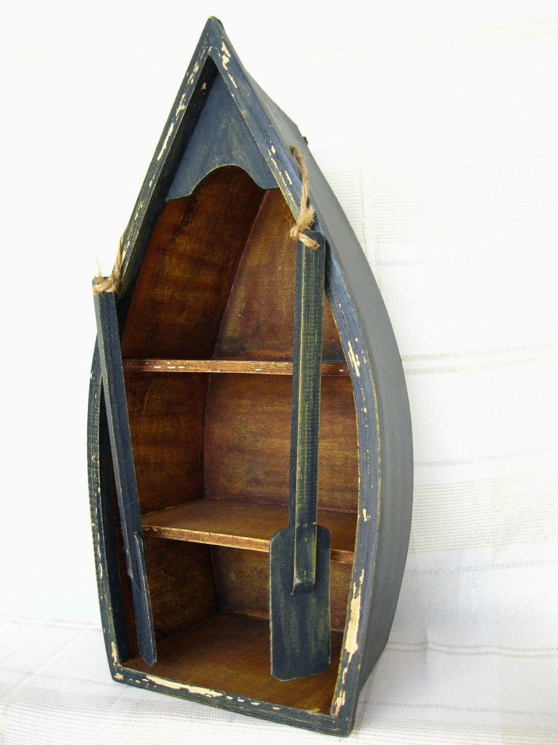 Canoe Shelf Hanging Boat Nautical Decor Small Curio coupon