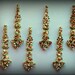 Bindi Self Adhesive Indian Dots Bollywood BellyDance Tattoo Body Art Golden Wedding & Bridal Fashion Jewelry
