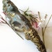 Old French Cast Brass or Bronze Ornate Figural Pediment Furniture Mount with Natural Verdigris