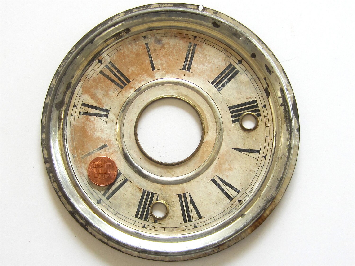19th Century Ingraham Clock Face or Dial