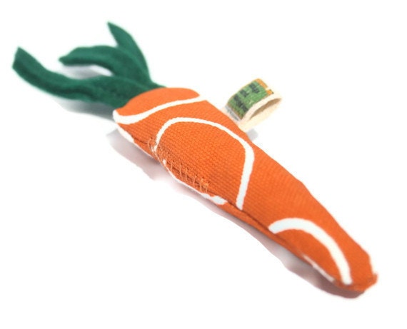 carrot catnip toy