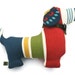 Extra Durable Dog Toy Doxie Dog 'DOUBLE FABRIC LAYER Construction'