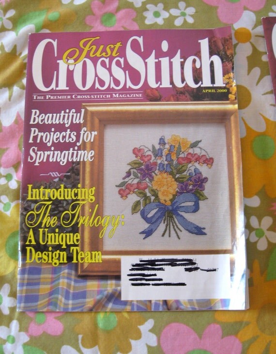 Just Cross Stitch Magazine back Issues lot of 4