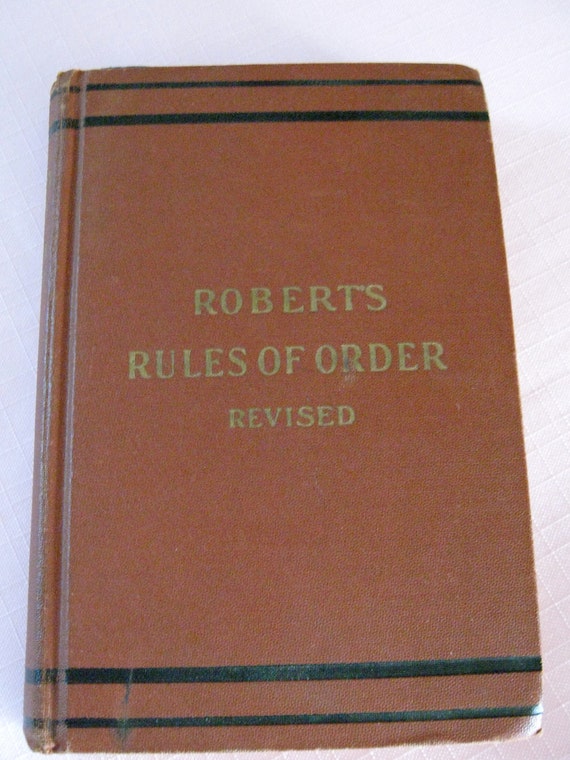 Robert's Rules of Order Revised 1943