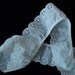 White Embroidered Eyelet Scalloped Ruffles - 4-1/4 yards