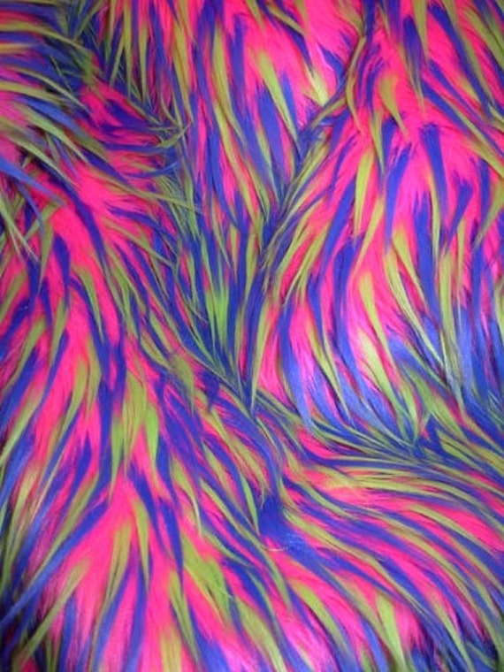 Multi Color Hot Pink Yellow and Royal Blue by everafterfabrics