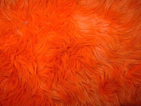 Orange Faux Fur by everafterfabrics on Etsy