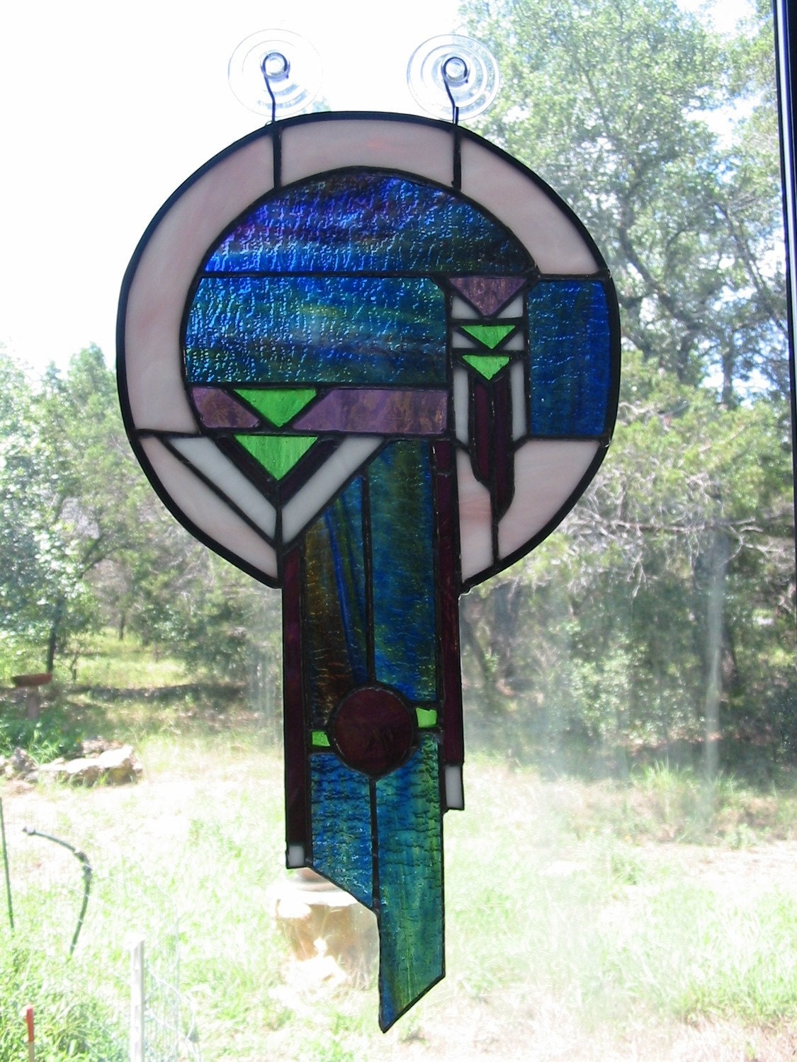 Stained Glass Dream Catcher by StainedGlassCountry on Etsy