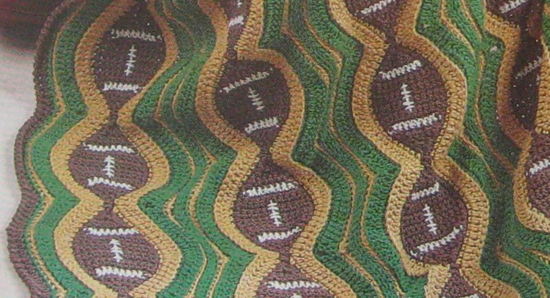 Football Afghan Crochet Pattern and Apple Afghan by ...