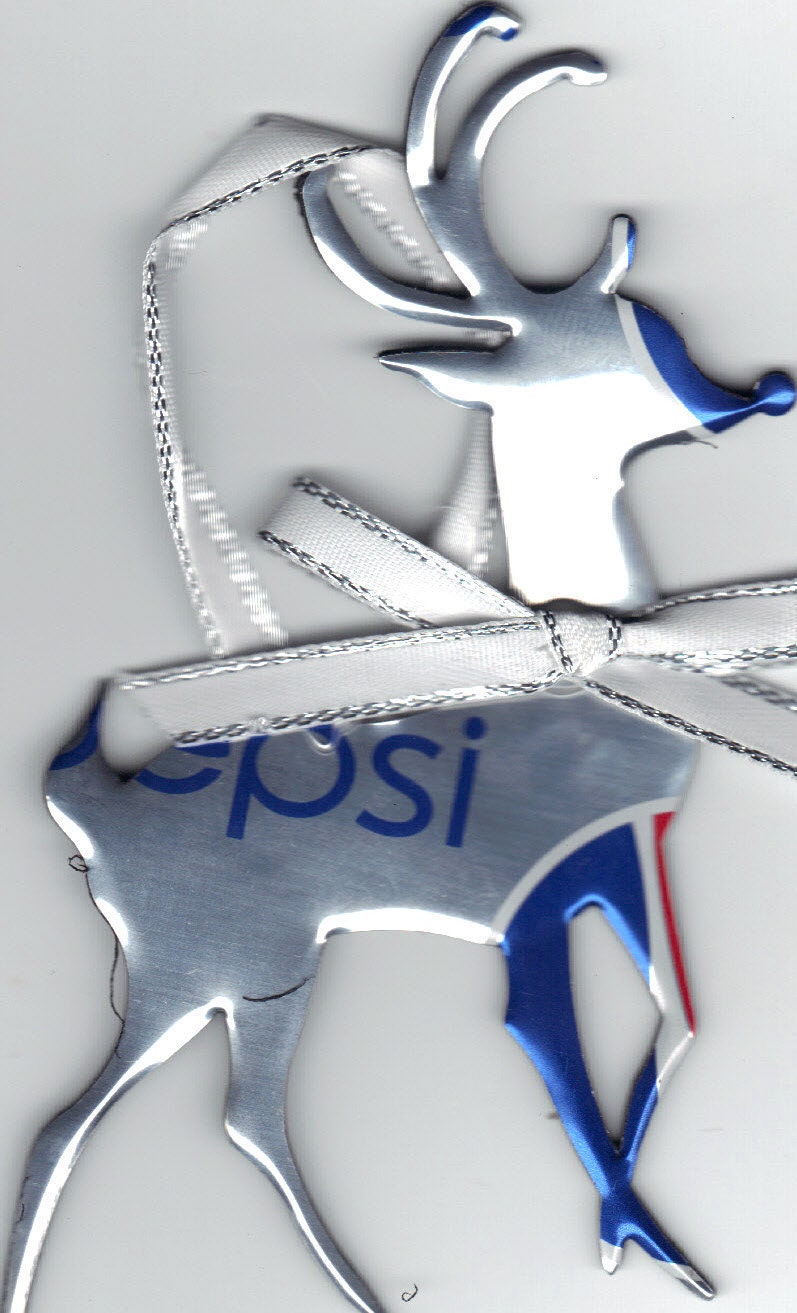 REINDEER NEW ORNAMENT from recycled can