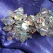 Clear Crystal Cluster Clip on Earrings Vintage Jewelry