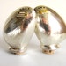 Shiny Silver Metal Clams Shakers