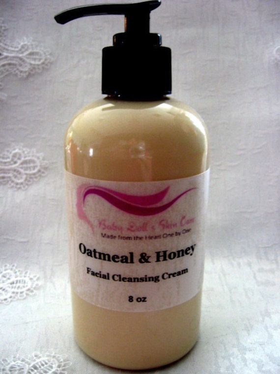 Oatmeal & Honey Natural Facial Cleansing Cream by Babydollskincare