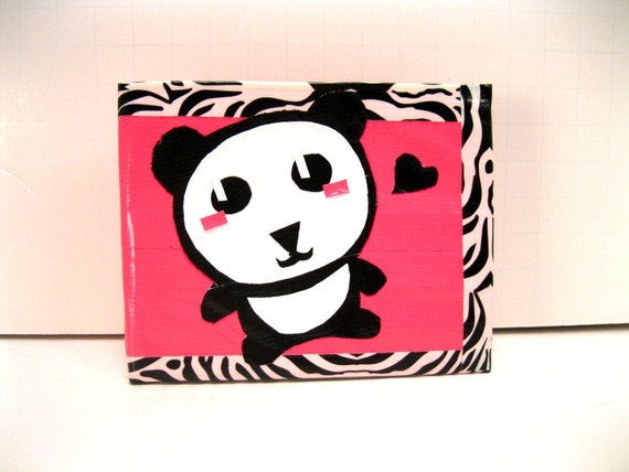 Panda Bear Duct Tape Wallet