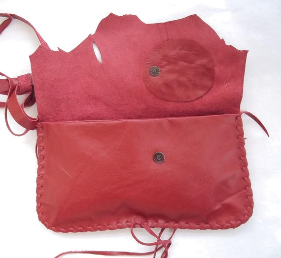 wine red clutch bag