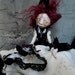 Creepy Vampire Art Doll wall hanging doll OOAK Tia Bella RESERVED