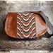 Pre-Order - Bright Waves and Leather DSLR Camera Bag - Medium