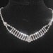 Elegant Vintage Baguette and Pear Rhinestone Necklace