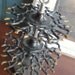 SALE Rare Antique Cast Iron 3 Tier Stamp Holder Carousel