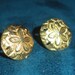 Gold Sand Dollar Earrings - Small Post - Nautical
