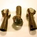 Vintage Glass Ball and Claw Piano Stool Feet - set of 3