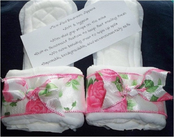 Pink Roses Maxi Pad Slippers by kraftsbydonna on Etsy