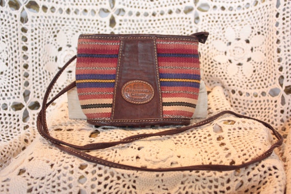 DAY at the MARKET Guatemala Cedano Leather woven Purse