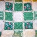 Flowers and Ivy Rag Quilt Baby or Lap Quilt