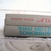 Gray Books Instant Library Collection Decorative Vintage Book Bundle Photography Props Red, Aqua Blue