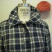 FREE SHIPPING Holidays on Ice Vintage 1950s plaid fit and flare coat S