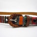 skinny latin woven belt - colorful folk design (s)