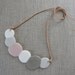 Marshmallow Porcelain Necklace