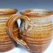 Ceramic Mug Honey Red Glaze