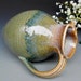 Reserved for Meredith. Flower Vase Pitcher Blue Green